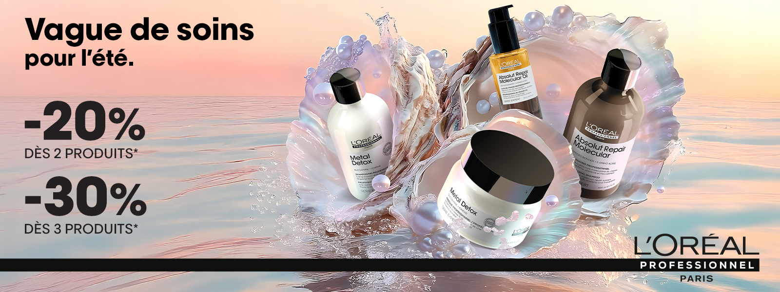 Serie Expert par  L'Oréal Professionnel : -20% dès 2 produits, -30% dès 3 produits achetés*.